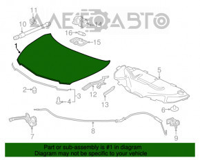 Capota goală Acura MDX 14-16 pre-restilizare