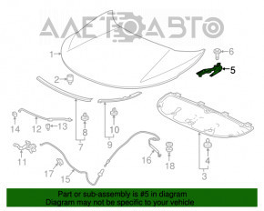 Capota dreapta a Honda CRV 17-22, noua, originala OEM.