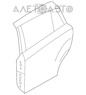 Дверь голая задняя правая Subaru XV Crosstrek 13-17