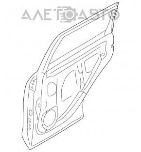 Ușă asamblată spate dreapta Subaru Forester 19- SK alb K1X