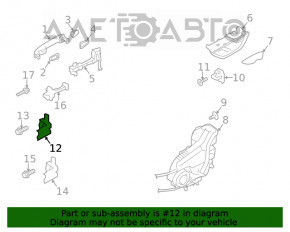 Петля двери верхняя задняя правая Subaru Forester 19- SK