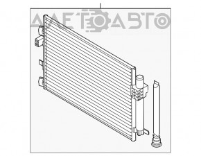 Radiatorul condensatorului de aer condiționat Ford Focus mk3 15-18 2.0 restilizat nou TYC Taiwan