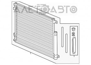 Condensator radiator aer conditionat Honda Civic X FC 16-21 2.0 TYC