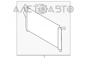 Radiatorul condensatorului de aer condiționat Kia Sorento 10-15 2.4, 3.3 nou TYC Taiwan