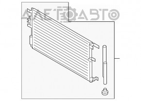 Radiatorul condensatorului de aer condiționat Hyundai Tucson 16-18 2.0 2.4 nou TYC Taiwan