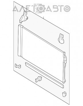 Radiatorul condensatorului de aer condiționat pentru Infiniti Q50 16- 3.0 nou TYC Taiwan