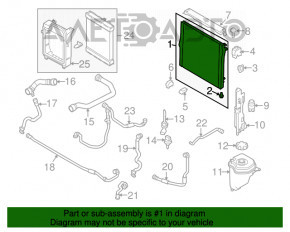 Radiator de răcire apă BMW X5 E70 07-13 3.0 nou neoriginal.