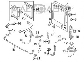 Radiator de răcire apă BMW X5 E70 07-13 3.0 nou neoriginal.