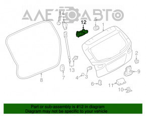 Петля двери багажника правая Subaru XV Crosstrek 13-17