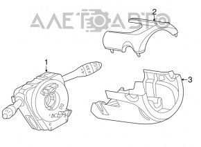 Comutatoarele de pe volan, asamblarea chitarei Mini Cooper Countryman R60 10-16 cu senzor de ploaie.