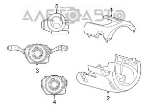 Comutatoarele de pe volan asamblate Mini Cooper F56 3d 14- sub senzorul de ploaie