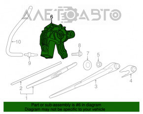 Trapezul de curățare cu motor spate Mini Cooper Countryman R60 10-16