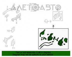 Blocare ușă spate stânga Subaru XV Crosstrek 13-17