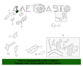 Capacul mânerului exterior dreapta față Subaru Forester 19- SK