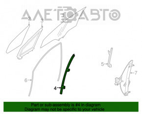 Направляющая стекла двери передней правой Subaru Legacy 15-19