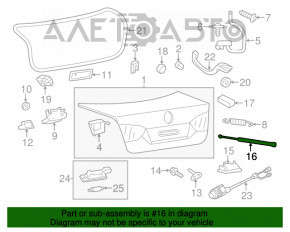 Амортизатор крышки багажника VW Jetta 11-18 USA