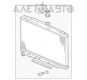 Radiator de răcire apă Acura MDX 07-13 nou TYC Taiwan