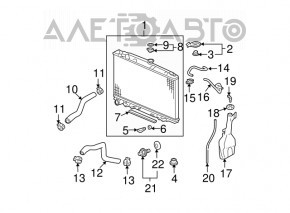 Radiator de răcire apă Acura MDX 07-13 nou TYC Taiwan