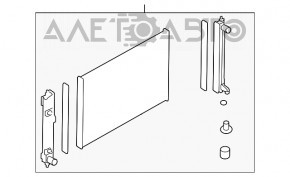 Radiator de răcire apă Nissan Murano z51 09-14 nou TYC Taiwan