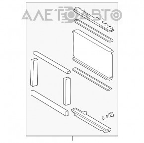 Радиатор охлаждения вода Lexus IS250 IS350 06-13 TYC