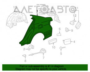 Aripa spate stânga Lexus GS300 GS350 GS430 GS450h 06-11