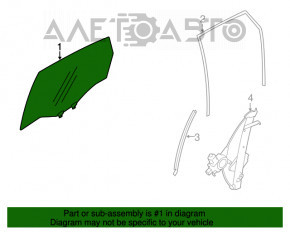 Стекло двери задней правой Subaru Forester 14-18 SJ