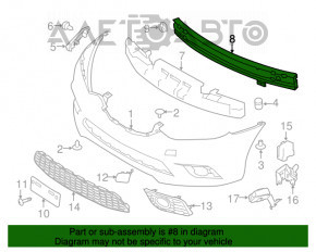 Amplificatorul de bara fata pentru Nissan Sentra 13-19