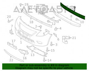 Amplificatorul de bara fata Nissan Versa 12-19 SUA