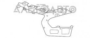 Suportul cadru al bara de protecție față stânga Infiniti JX35 QX60 13-15, nou, original OEM.