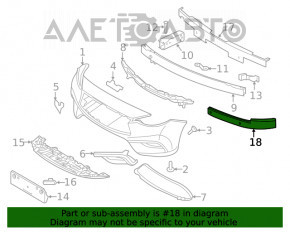 Bara de amplificare a amplificatorului din față stânga Infiniti QX30 17-