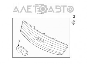 Решетка радиатора grill Infiniti G35 4d 06-09