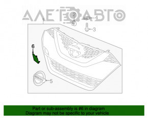 Capacul carligului de tractare al bara fata Nissan Maxima A36 16-