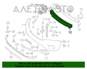 Absorbantul de bara fata Nissan Pathfinder 17- este nou, original