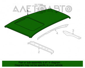 Acoperișul metalic pentru Honda HR-V 16-22 cu trapă, tăiat.