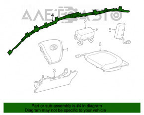 Perna de siguranță airbag laterală dreapta pentru Toyota Rav4 13-18