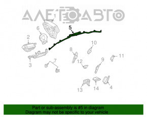 Perna de siguranță airbag și cortina laterală stângă pentru Lexus RX300 RX330 RX350 RX400h 04-09