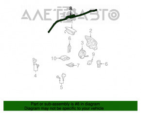 Perna de siguranță airbag cortina laterală stânga Toyota Highlander 01-07