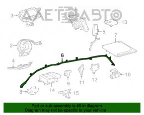 Подушка безопасности airbag боковая шторка левая Toyota Sienna 11-16