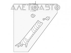 Capacul amortizorului din față dreapta pentru Lexus LS460 LS600h 07-12 bej.