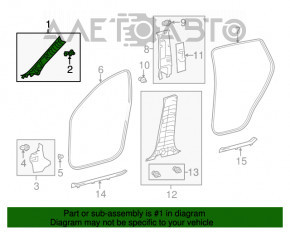 Capacul amortizorului din față stânga Toyota Rav4 13-18