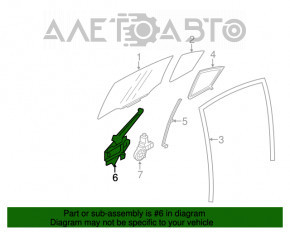 Geam electric cu motor spate dreapta Subaru XV Crosstrek 13-17