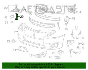 Bara de blocare a capotei Nissan Altima 13-15