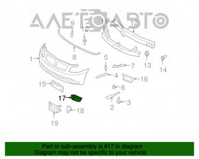 Решетка переднего бампера правая Infiniti G35 G37 4d 06-09 дорест Sport