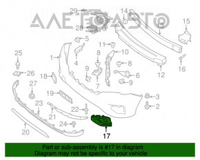 Cadru dreapta pentru faruri Nissan Pathfinder 17-19, nou, original OEM