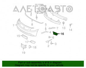 Grila bara fata stanga Infiniti G35 G37 4d 06-09 Sport pre-restilizare