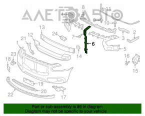 Планка замка капота Infiniti JX35 QX60 13- OEM