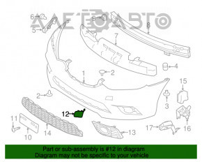 Capacul de remorcare a cârligului de tractare a barei frontale Nissan Sentra 16-19 restyled