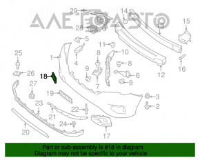 Capacul carligului de tractare al bara fata Nissan Pathfinder 17-19 nou OEM original