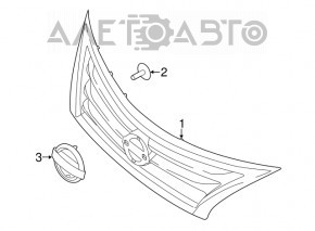 Grila radiatorului Nissan Altima 13-15, fara emblema, noua, originala OEM