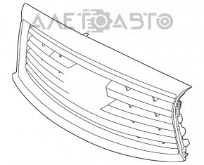 Grila radiatorului cu emblema Infiniti QX60 16- rest cu cameră nouă OEM originală